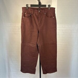 Universal Standard Bae Boyfriend Crop Jeans in Brulee 8